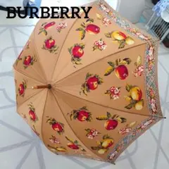 希少】Burberrys フルーツ花柄 長傘 ノバチェック バーバリー - メルカリ