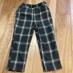 チェック柄フランネルロングパンツ 110