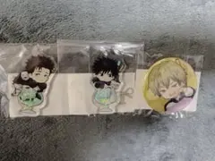 呪術廻戦　まるくじ　ちゃぽんっ！ アクリルキーホルダー　缶バッジ