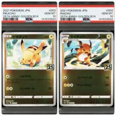 2021 ポケモン 25周年 ピカチュウ ライチュウ PSA10連番