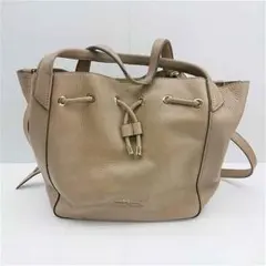 ★ Michael Kors レザー ショルダーバッグ ベージュ系