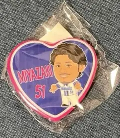 横浜DeNAベイスターズ ガールズフェス 2026 宮崎敏郎選手 ハート缶バッジのサムネイル