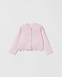 ZARA オーバーロックニットカーディガン