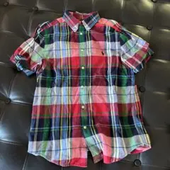 Ralph Lauren 半袖チェックシャツ L/14-16 子供用