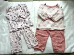 ベビー 長袖パジャマ 90cm 2点セット【UNIQLO、しまむら】