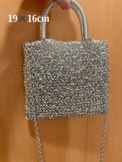 ちゃっぴーさま専用 ワイヤーバッグ バケットバッグ シルバー
