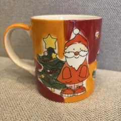 【蚤の市購入品】ハンドメイド風クリスマスマグカップ