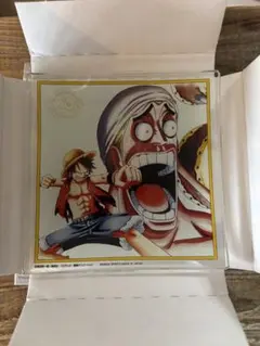 ワンピース一番くじ　ガラスプレート　ルフィ＆エネル