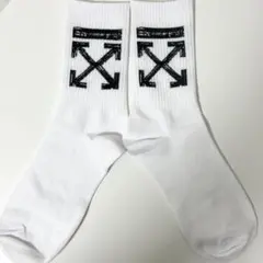 OFF-WHITE オフホワイト Xロゴ ソックス フリーサイズ ホワイト