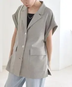 【新品】quaranciel フレンチスリーブ テーラード ジレ ジャケット