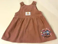 アンパンマン／ワンピース コーデュロイ ピンク 80cm 女の子 ドキンちゃん