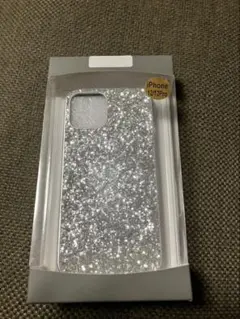 iPhone 12/12 Pro シルバーグリッターケース
