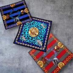 未使用 CELINE レア 　ヒョウ柄 ハンカチ 大判ハンカチ　ミニスカーフ