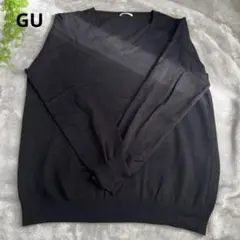 GU Vネックニット