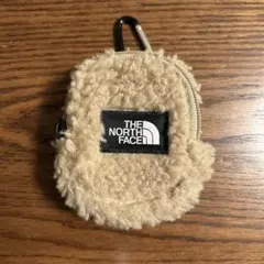 ノースフェイス　ベージュポーチ　キーリング　ベージュ