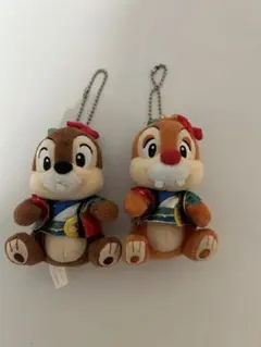 ディズニー　チップぬいぐるみバッジ　デールぬいぐるみバッジ