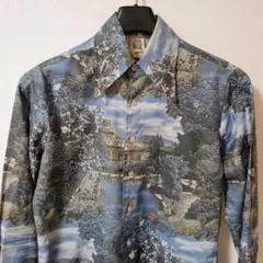 70年代 KENNIGTON ケニントン 隠れミッキー 総柄シャツ Lサイズ