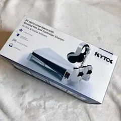 KYTOK PS5 ファン PS5コントローラー充電器 PS5冷却ステーション