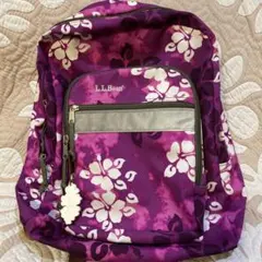 お値下げ‼︎L.L.Bean ハイビスカス柄リュック .フラダンス.ハワイ