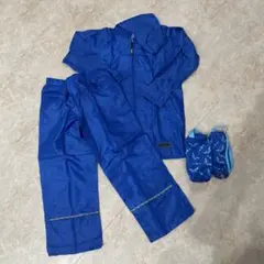 OUTDOOR レインスーツ 上下セット ブルーのサムネイル