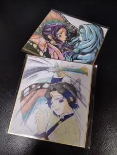 鬼滅の刃　ランダム複製ミニ色紙　　 胡蝶しのぶ　2枚セット