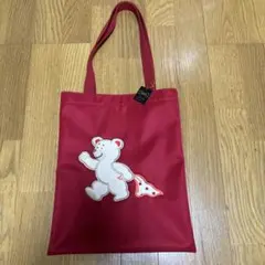 FEILER トートバッグ レッド クマ柄