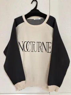 ラグランスリーブロゴニット