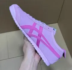 メキシコ66 Onitsukaスニーカー、連名ピンク