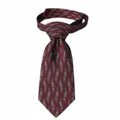 シャネル ネクタイ ボルドー ペイズリー 高級シルク 美品