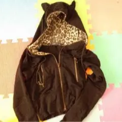 ヒョウ柄 パーカー