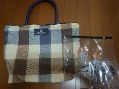 アクアスキュータム トートバッグ＆クリアケース