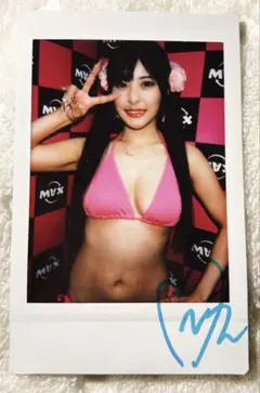波崎天結 「恋するハザキさん」直筆サイン入り 現場チェキ A - メルカリ