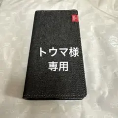 2.EDWIN デニム 手帳型ケース iPhone14 Pro用 ブラックのサムネイル