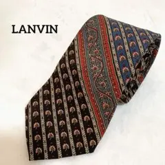 【LANVIN】ランバン ヴィンテージ ネクタイ イタリア製 シルク