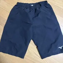 黒 ハーフパンツ ウエストゴム ポケット付き