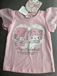 新品　マイメロディ　ピアノちゃん　Tシャツ 90cmのサムネイル