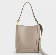 ライトグレー ショルダーバッグ Lサイズ