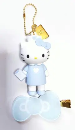 キティ展　ナース　看護師　モノクロ　シークレットマスコットチャーム　前髪クリップ