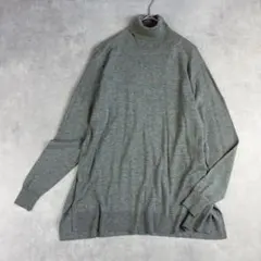 ENFOLD エンフォルド オーバーサイズタートルニット グレー 38