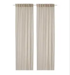 【IKEA】HÄLLEBRÄCKA レースカーテン & RIKTIG フック付き