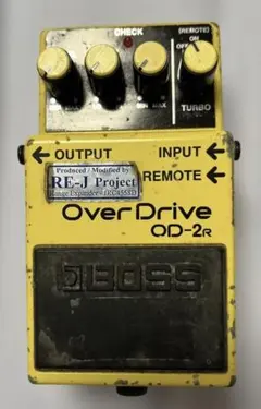 ギター BOSS OD-2R re-j mod ギター BOSS OD-2R re-j mod Boss OD-2 Turbo OverDrive Mod Kit