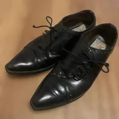 90ｓ お洒落！Sonora革靴新品サイドゴアブーツイタリアサイズ39ブラック 90s お洒落！Sonora革靴新品サイドゴアブーツイタリアサイズ39