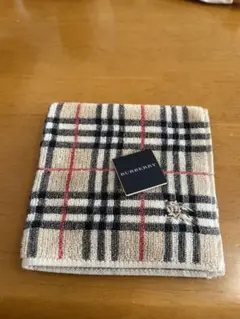 【新品未使用】BURBERRY チェック柄 タオルハンカチ