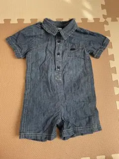 baby GAP デニム半袖ロンパース 80