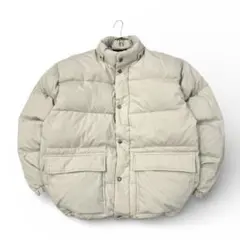 美品 90's OLD UNIQLO肉厚ダウンジャケット 短丈 ドローコード付き