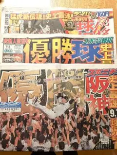 デイリー スポニチ 報知 2025年9月8日　 優勝特集 3部セット（関東家庭版