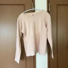 UNIQLO ソフトタッチクルーネックT ピンク M