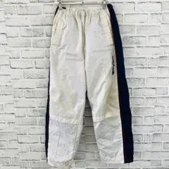 【Champion】トラックパンツ ジャージ L 白 サイドライン「F809のサムネイル