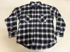 80s ファイブブラザー　ネルシャツ　USA製 黒　2XL ターコイズ　チビタグ 80s ファイブブラザー ネルシャツ USA製 黒 2XL ターコイズ チビタグ