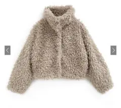 GRL 2way 襟プードルファーコート　ask79